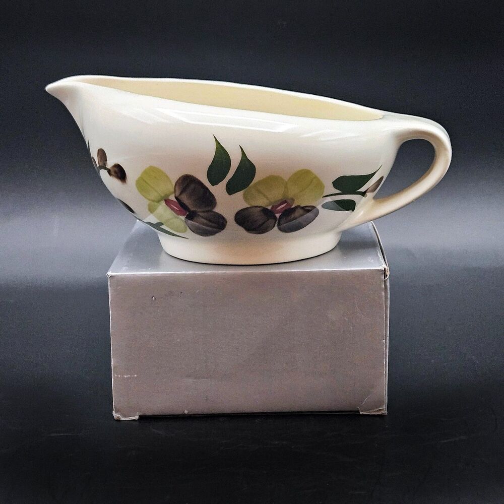 Blue Ridge Southern Pottery Gravy Boat Sunny Spray Pattern Vintage